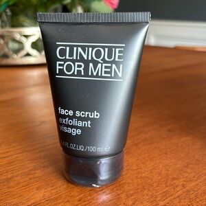 Clinique for men face scrub.